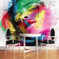 Wall Mural Arts In A Watercolor Painting Idea