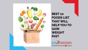 weight gain foods list