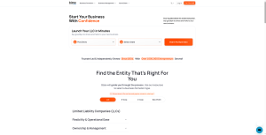 LLC formation service homepage