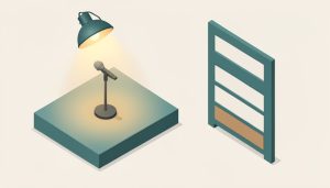 Isometric comedy stage with a microphone under a spotlight beside a lineup board where several slots are faded and empty, representing acts withdrawing