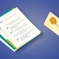 Isometric fanned stack of signed documents with checkmarks beside an envelope with a crossed-out coin, representing Dropbox Sign alternatives for HR bulk offer letters without per-envelope fees