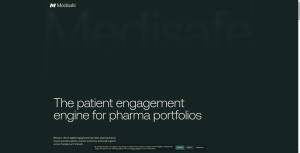 Medisafe homepage showing its cross-platform medication reminder and caregiver app