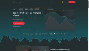 Simple Analytics home page showing an easy-to-read privacy dashboard
