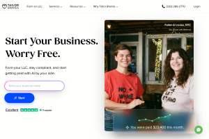 LLC formation service homepage